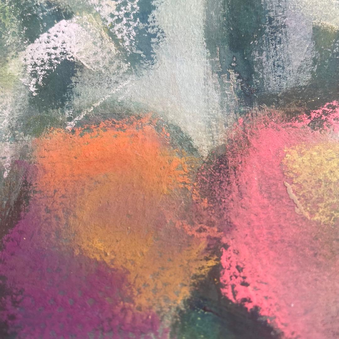 パステル画/色褪せない花束の贈り物/癒し/ヒーリング/パワースポット/アネモネ