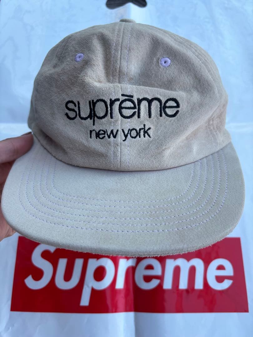 Supreme Classic Logo 6-Panel ベージュ Sロゴ