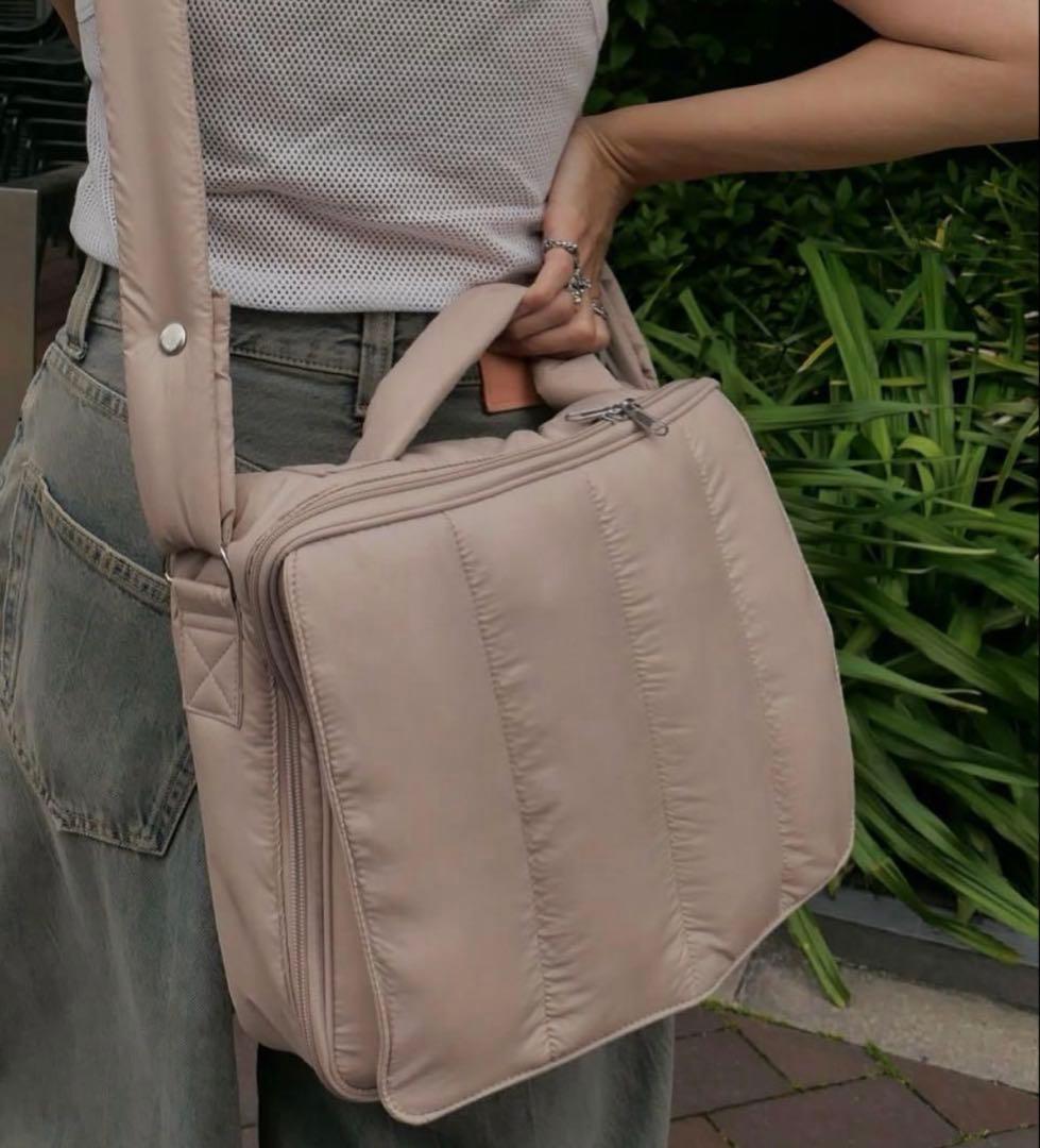 【値下げ】7月購入calin マザーズバッグ ラテ 新品未使用