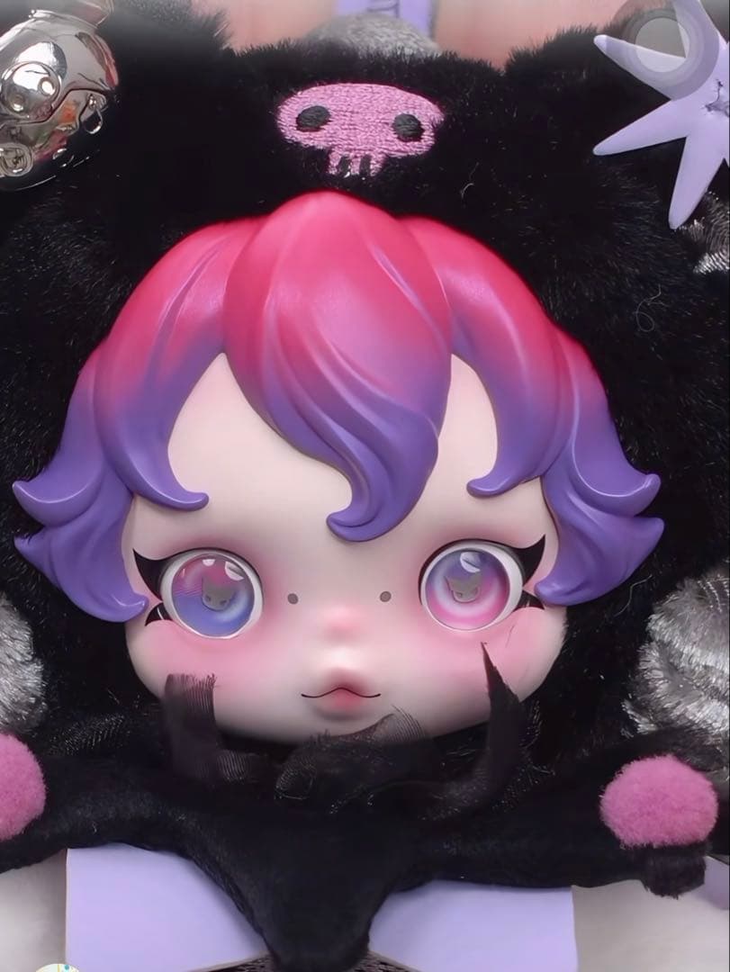 SKULLPANDA × KUROMI Plush ぬいぐるみペンダント クロミ - メルカリ