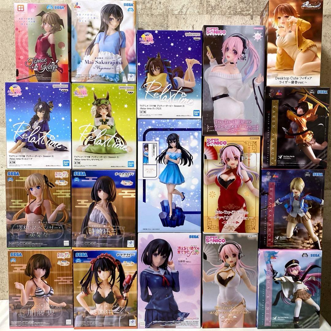 美少女系 プライズフィギュア まとめ売り18個セット そに子 ウマ娘 青ブタ等