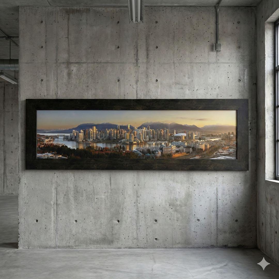 バンクーバー風景写真 木製フレーム付き バンクーバー風景写真 木製フレーム付き バンクーバー風景写真 木製