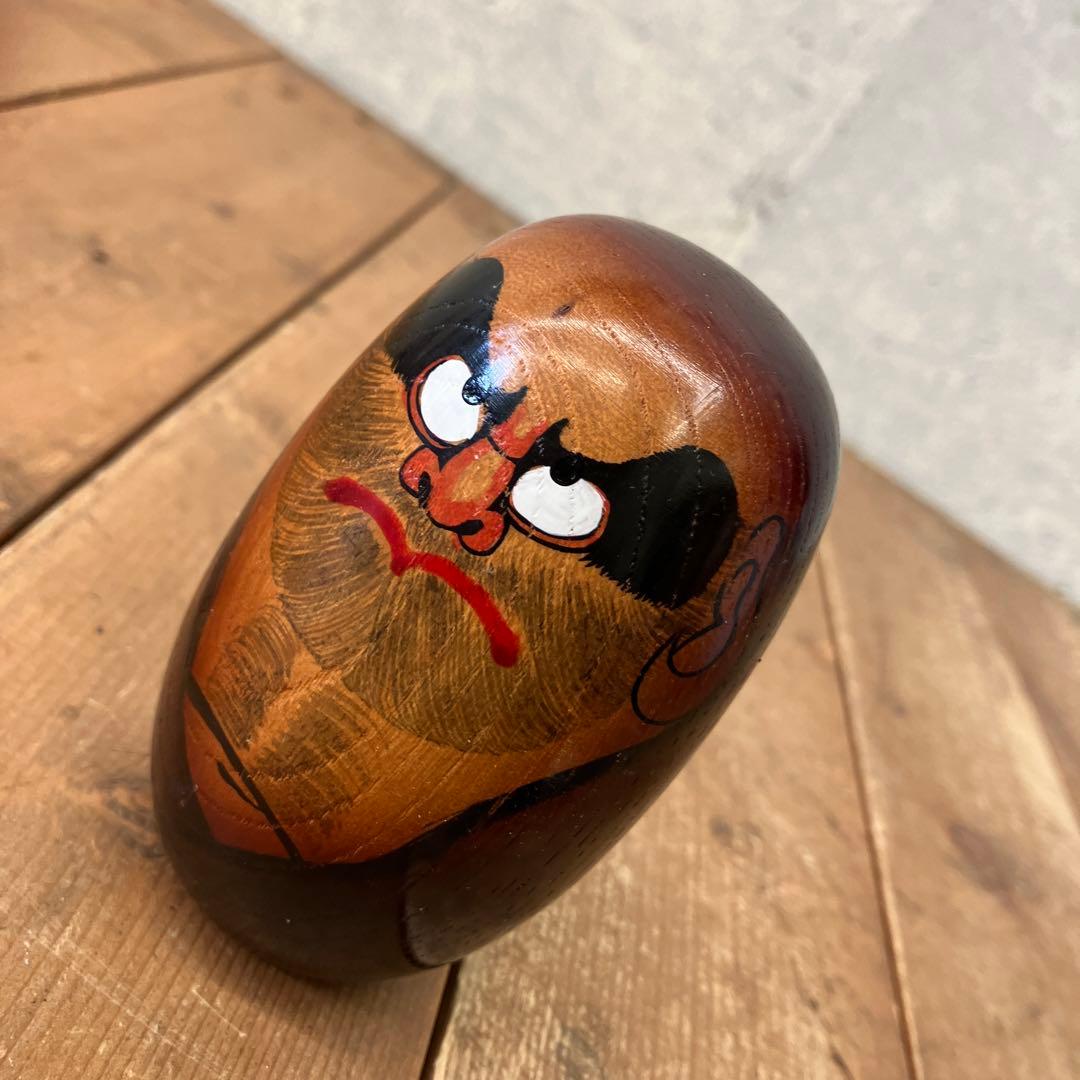 昭和レトロ 木製 達磨大師 達磨 だるま 置物 オブジェ インテリア