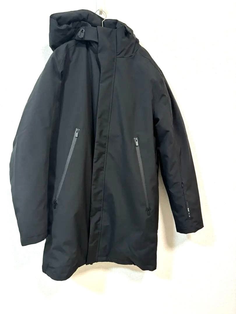 ECOALF ブラック ダウンジャケット フード付き S115469179