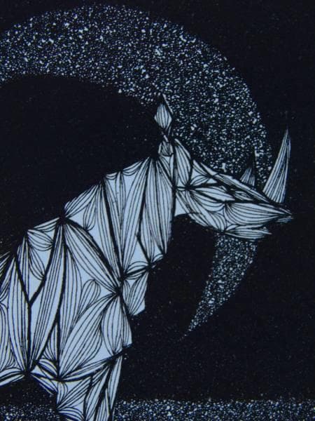 加山又造、サイ、希少画集画、新品額装 - メルカリ