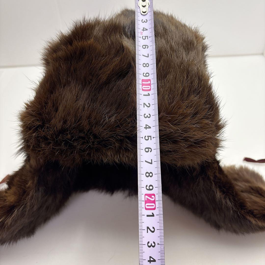 レア☆ ヴィンテージウシャンカ 70〜90S リアルファー 旧ソ連 毛皮帽子