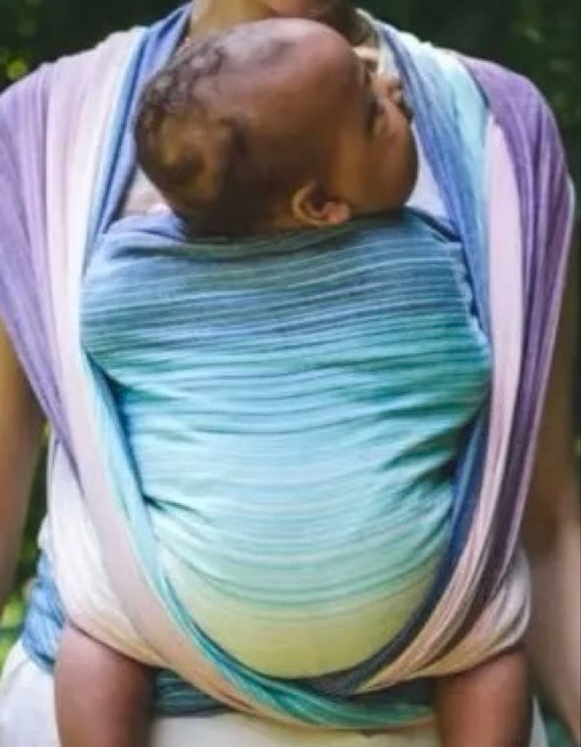 Girasol 抱っこひも グラデーション ベーシック抱っこひも ネイビー×グレーボーダー｜フェリシモの雑貨