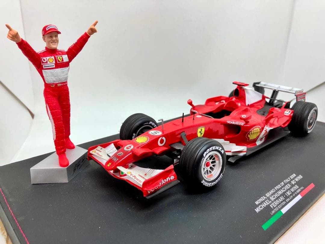 1/18★フェラーリ248F1★2006イタリアGP★M.シューマッハ通算90勝 フェラーリ 248F1 M.シューマッハ | F1ミニカーあれこれ