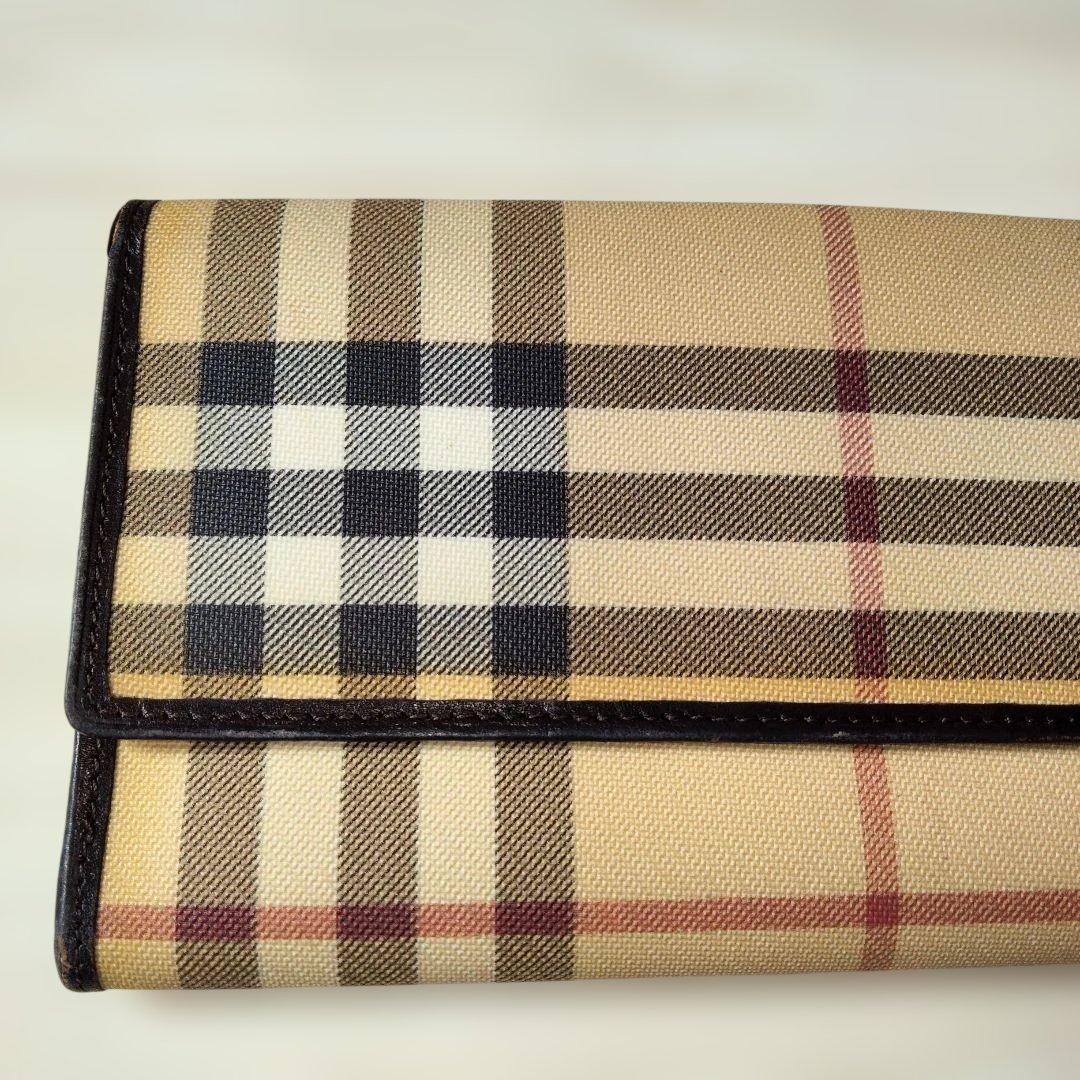☆BURBERRY LONDON バーバリー ノバ チェック 長財布 美品☆ - メルカリ