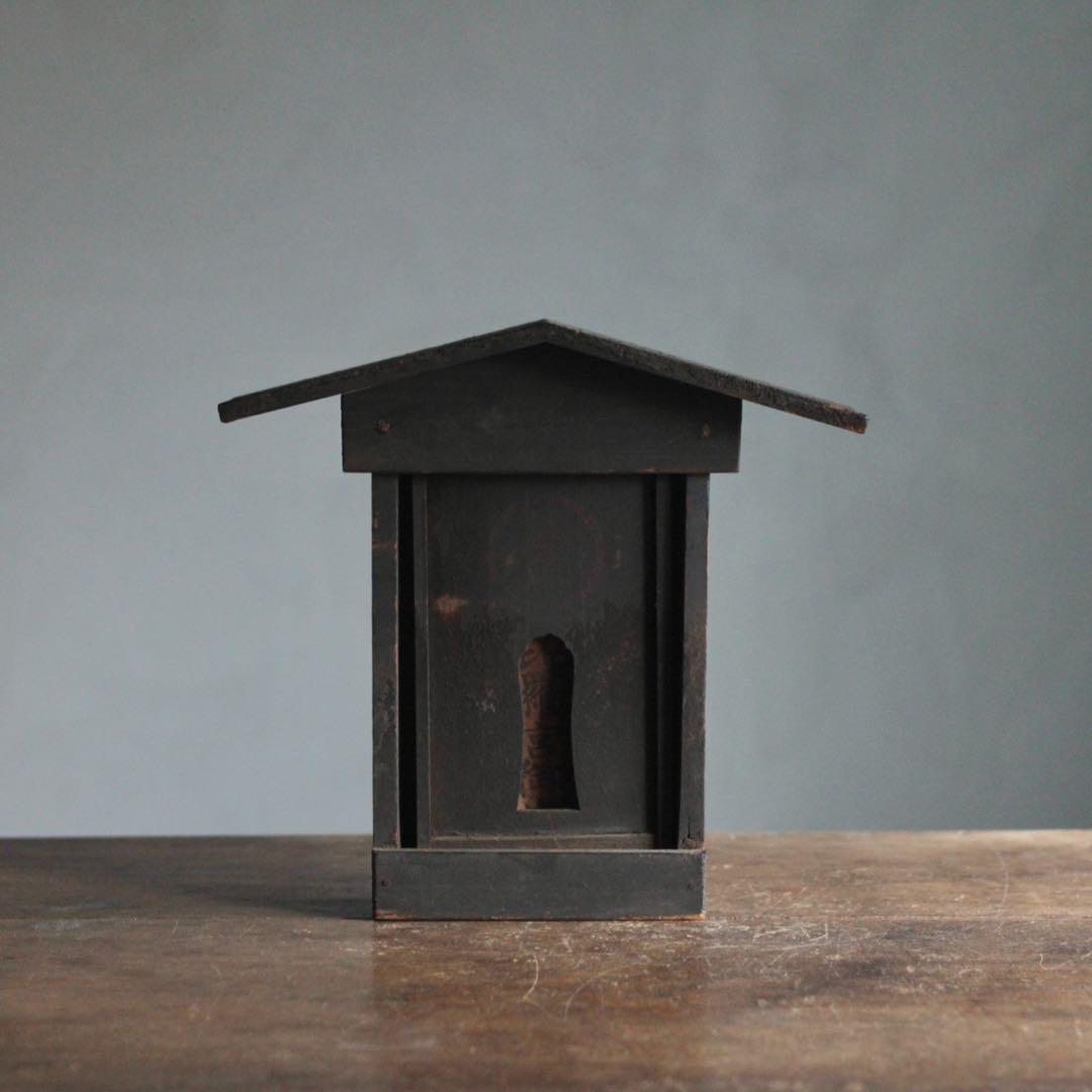 古い 木製 厨子 金刀比羅宮 御札 古道具 アンティーク オブジェ