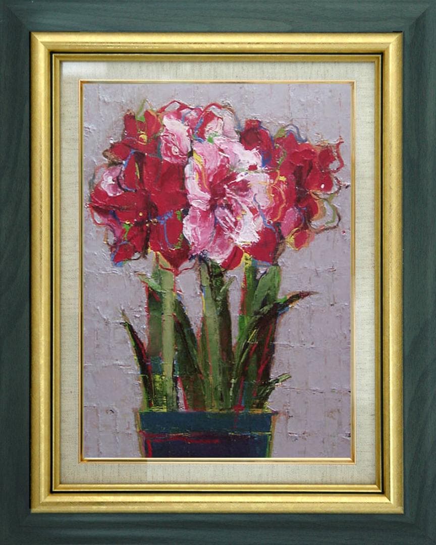 油絵 菅家令子 絵 絵画 インテリア uF6-111002 花 - メルカリ