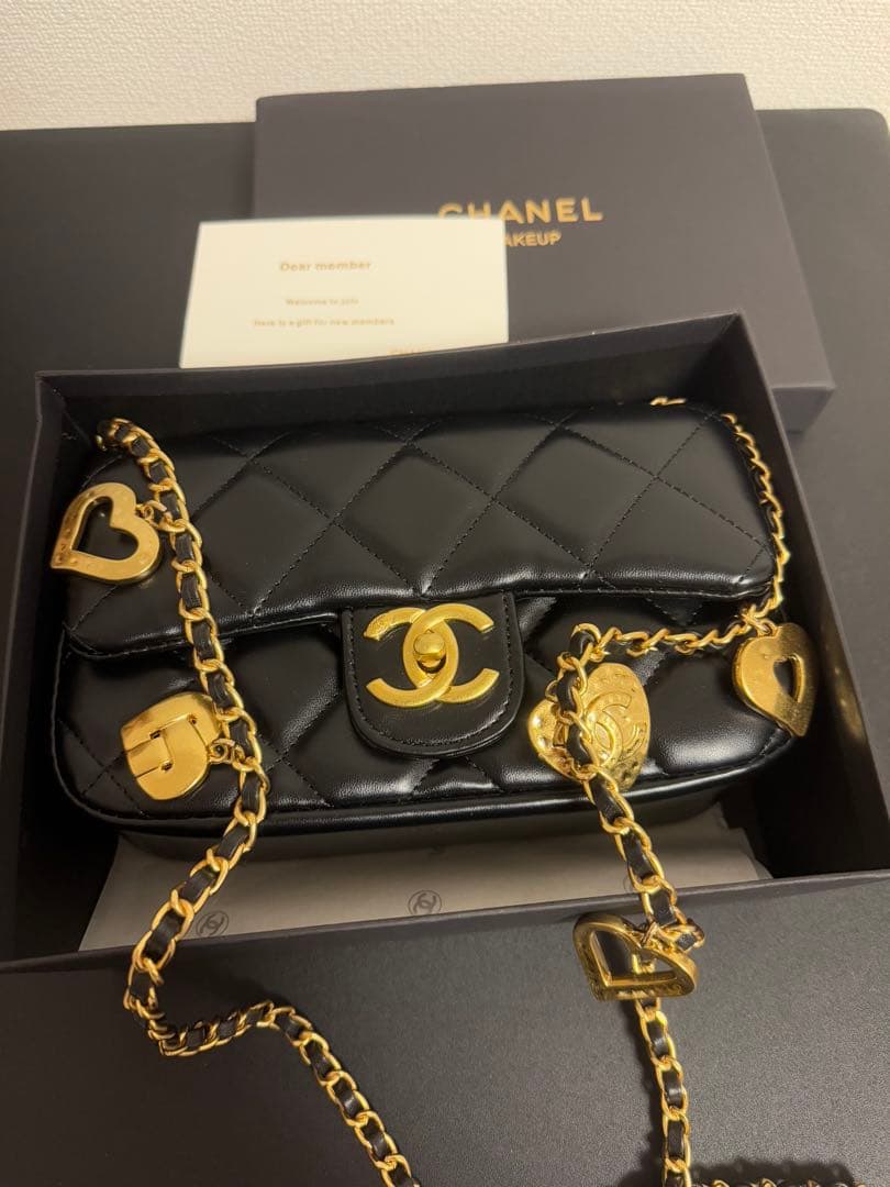 CHANEL ノベルティ チェーン キルティング ショルダー バック