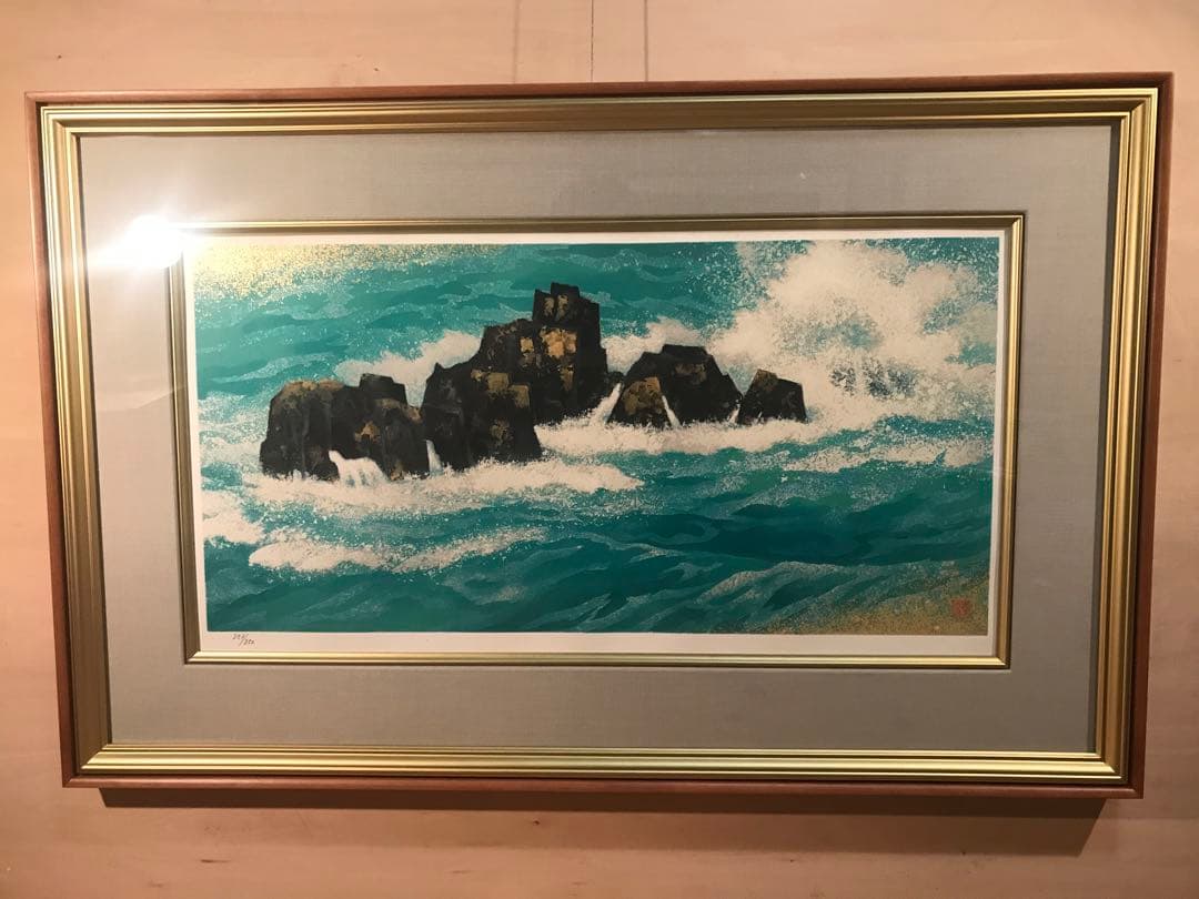 東山魁夷　「満ち来る潮」　新復刻画　落款・作品証明シール有り 満ち来る潮 | 商品紹介 | 美術品複製画販売サイト | 美術趣味 | 共同印刷