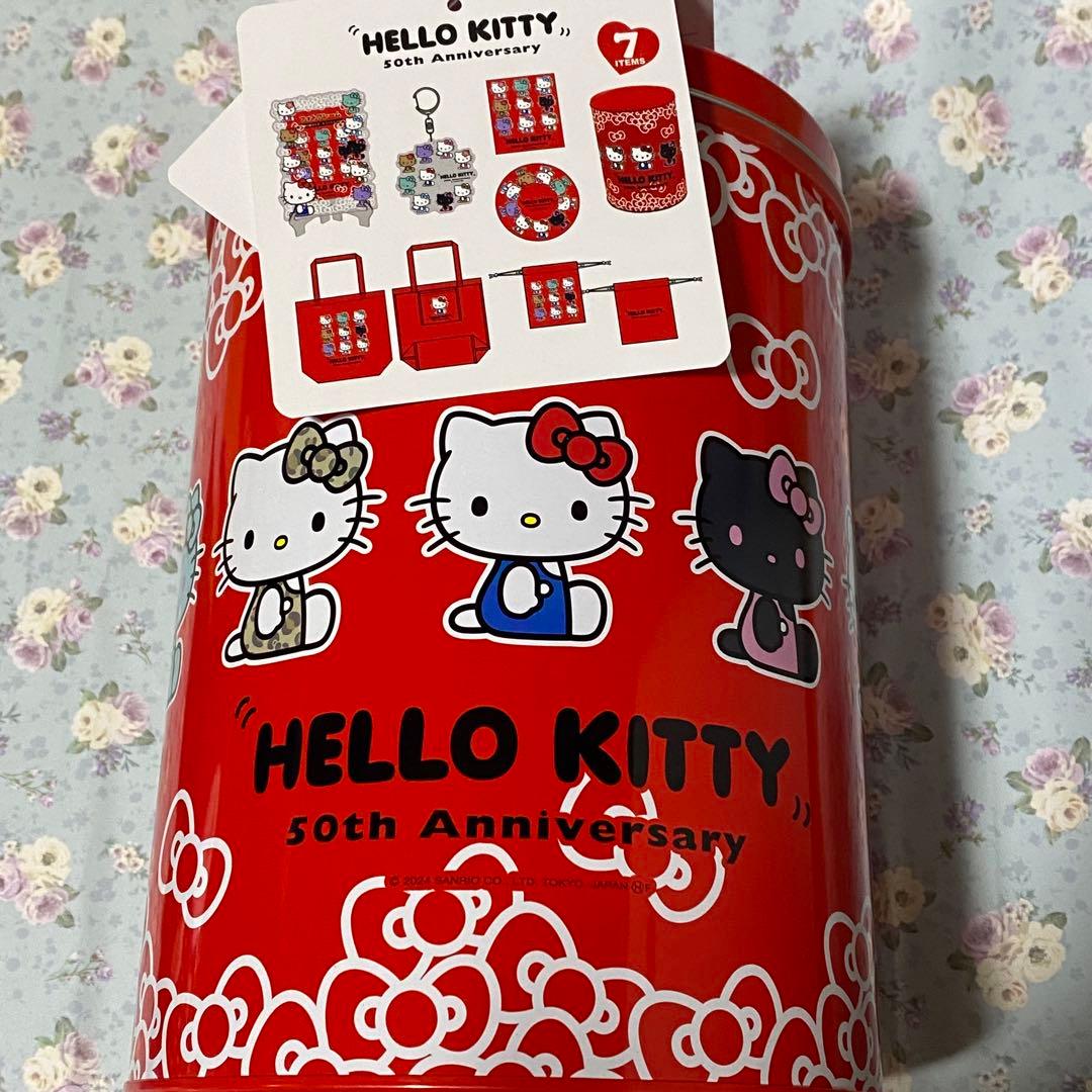 新品未使用未開封】アベイル しまむら ハローキティ 福缶 赤 キティ50