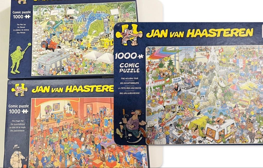 JAN VAN HAASTEREN 3点セット　コミックパズル 1000ピース Amazon.com: Jumbo, Jan Van Haasteren - The Locks, Jigsaw Puzzles