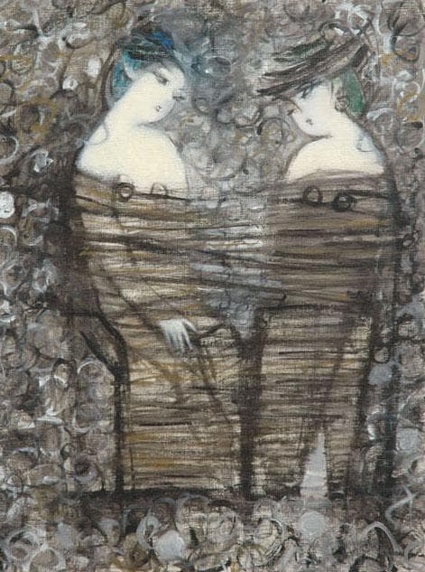 油絵 菅家令子 絵 絵画 インテリア F6-083011 人物 女性像 油絵 菅家令子 絵 絵画 インテリア F6-080912 人物 女性像 油絵 菅家