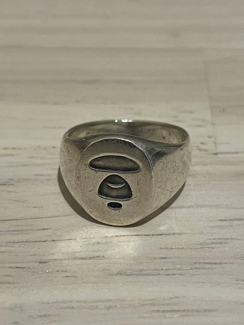 BAPE シルバーリング 17.5号　エイプ 楽天市場】A BATHING APE BAPE LOGO RING ア ベイシング エイプ