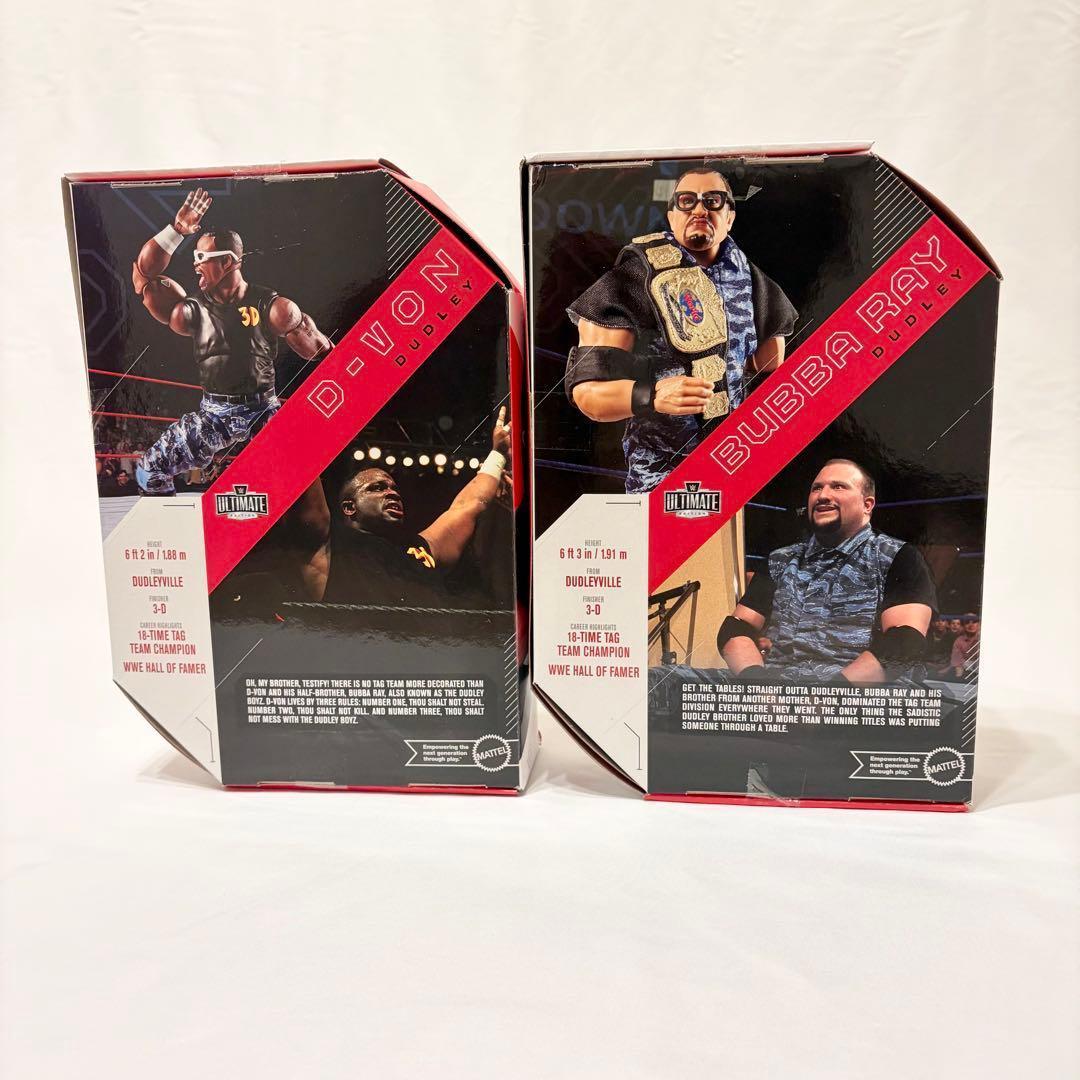 新品未使用】WWE 公式 ダッドリーズ ベルト付 フィギュア マテル 海外