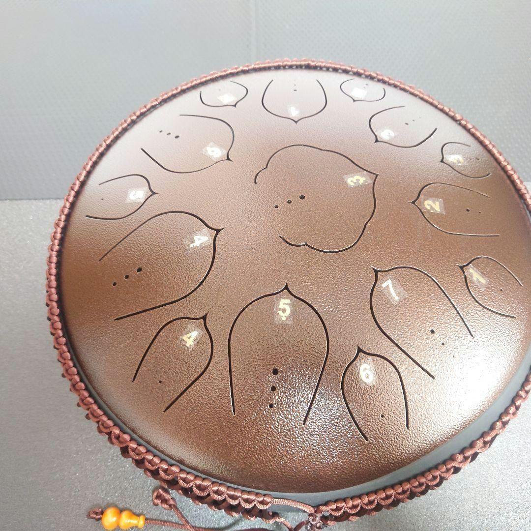 329】スチールタンドラム 大 30cm Dキー15音 パンドラム ハンドドラム