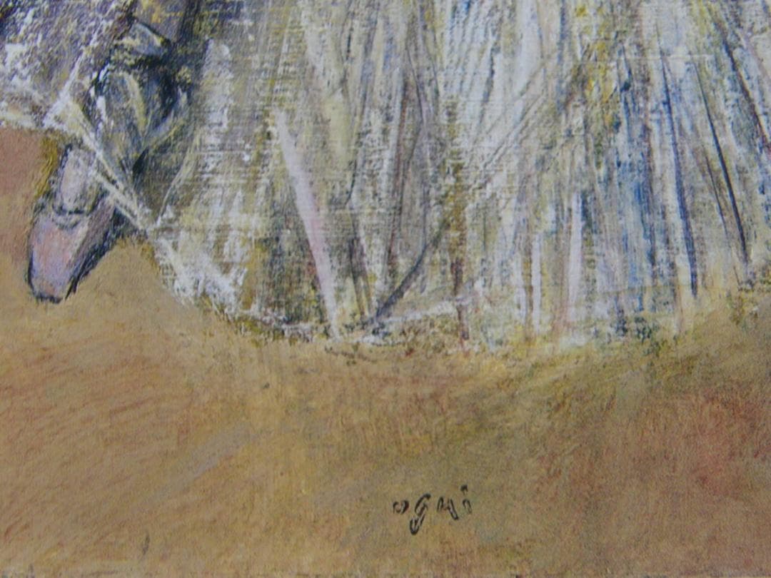 荻 太郎、「バレリーナ」、希少画集・額装画、日本製・新品額縁にて