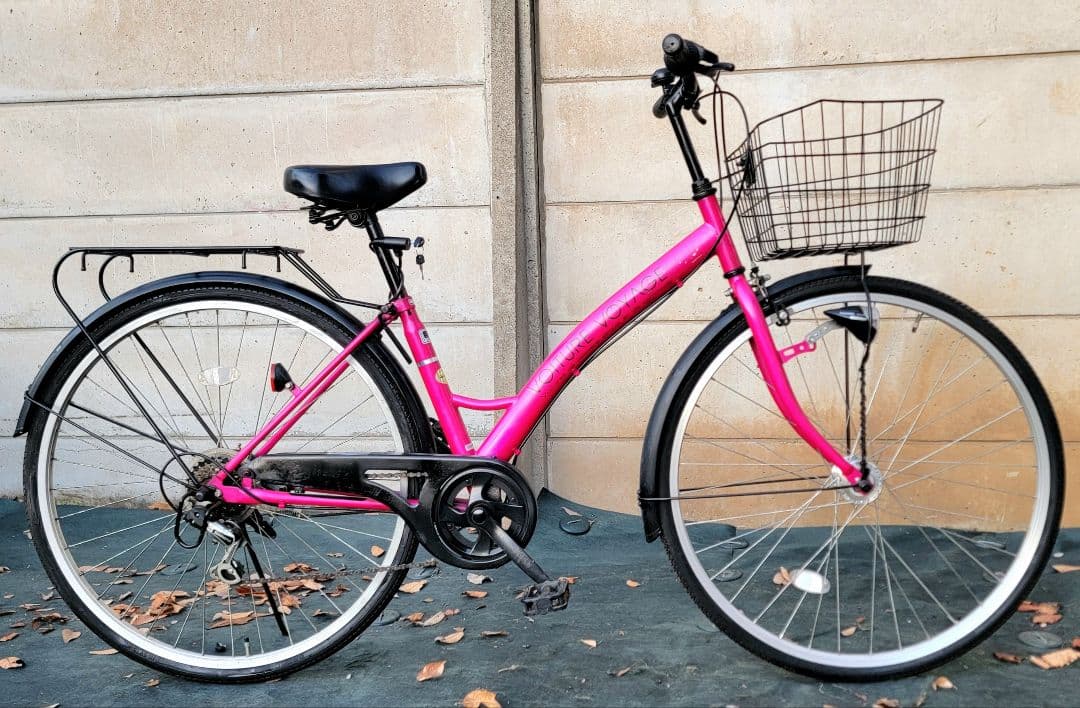 オ-トライト自転車6速ギア カゴ付き