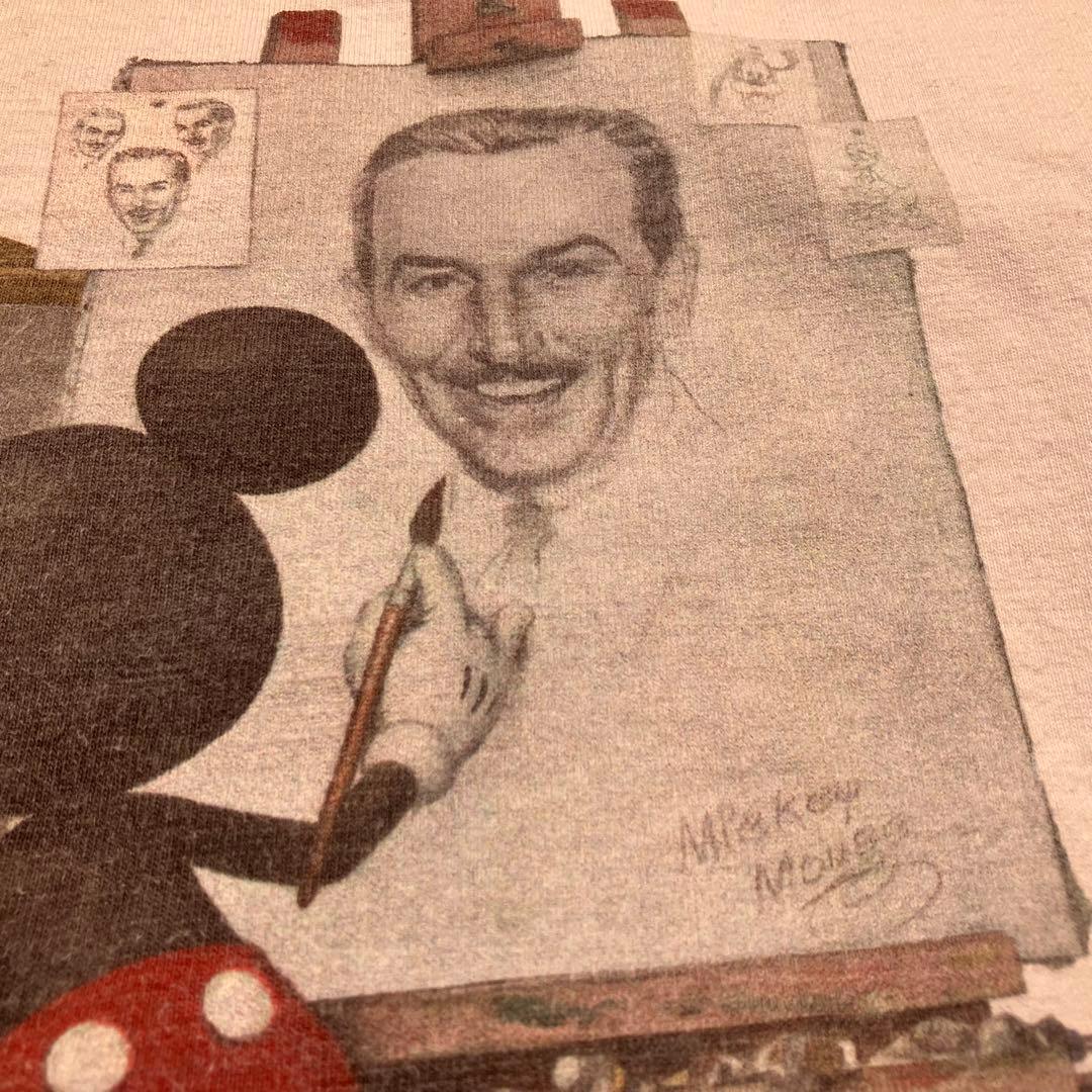 USA製 ディズニー ノーマンロックウェル tシャツ L ミッキー レア