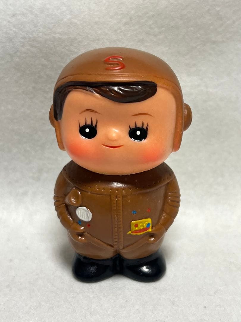 激レア　当時物　昭和レトロ　滋賀銀行　ソフビ　しがちゃん　貯金箱　宇宙服