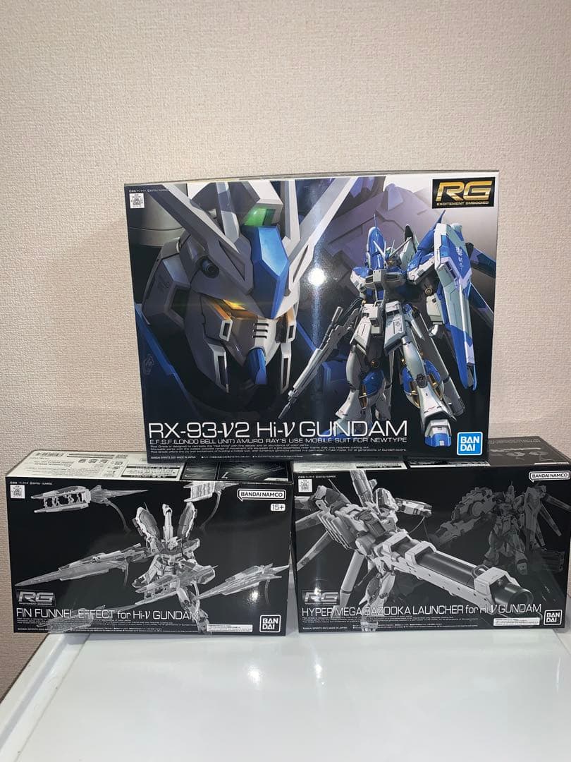 ＲＧ　Ｈｉ−νガンダム+フィンファンネルエフェクト+メガバズーカランチャーセット