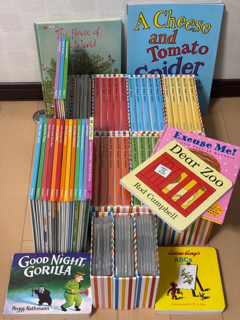 ワールドワイドキッズ 英語絵本とCD、DVDセット(STAGE1〜6)