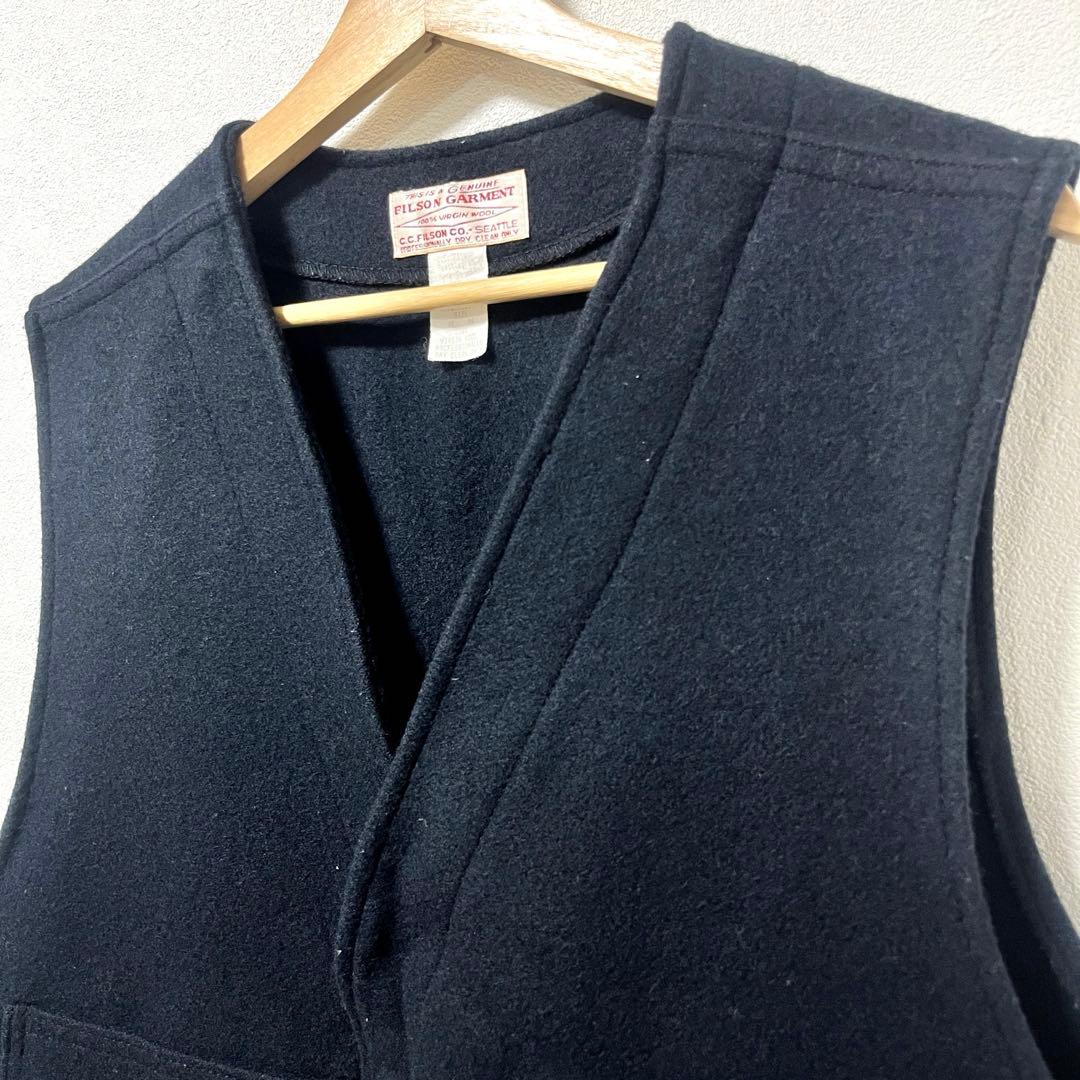 《FILSON》MACKINAW WOOL VEST NAVY 48