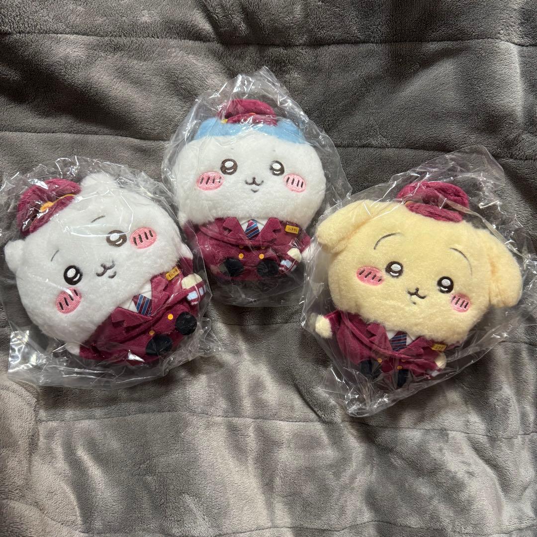 ちいかわ 阪急電車なほわほわぬいぐるみS 3点セット