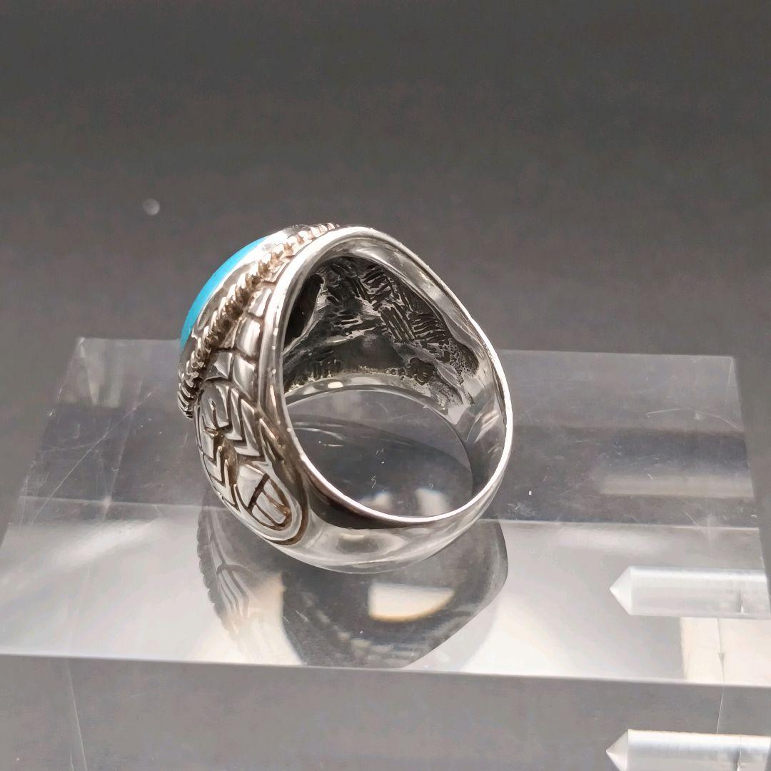 SAAD ターコイズ シルバーリング 925 19号 - メルカリ