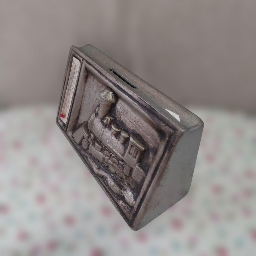 貯金箱 大垣共立銀行 蒸気機関車 温度計 ノベルティ 昭和レトロ - メルカリ