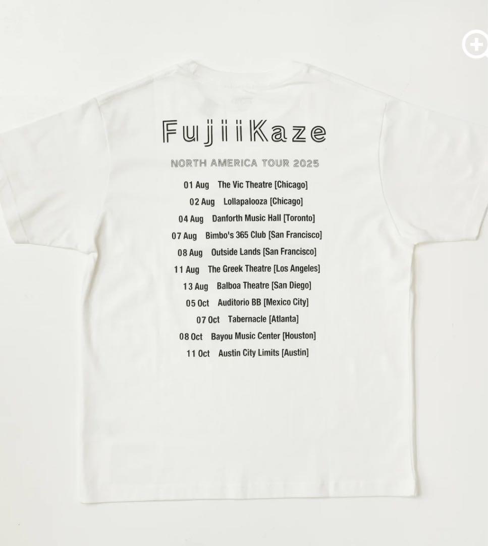 藤井風NORTH AMERICA TOUR 2025 ドリンクT（ホワイト）XL - メルカリ