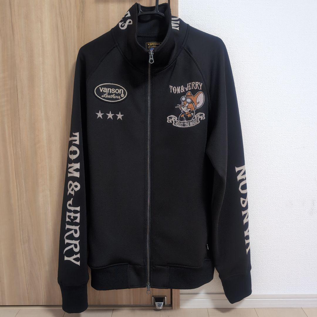 VANSON × トムとジェリー コラボ ジャージ ブラックXL