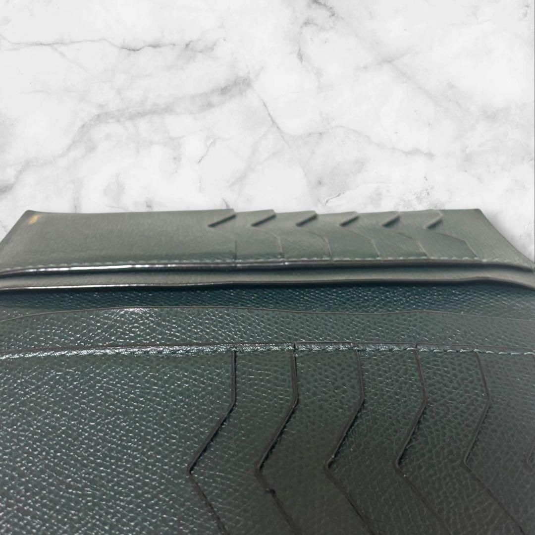 Valextra 【ほぼ新品 】ヴァーティカル 12カード長財布 グリーン