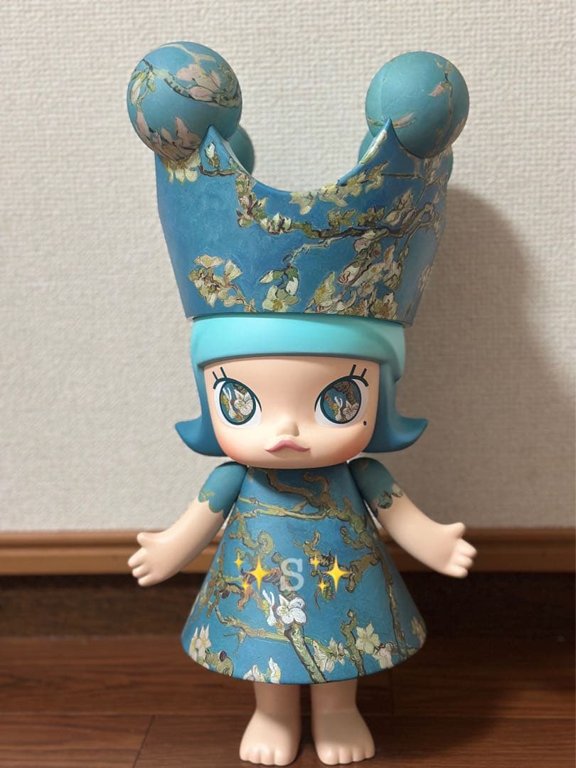 ぬいぐるみ Popmart Mega  Molly Van Gogh 400% 400% MEGA Royal Molly 400% Van Gogh Museum Almond Blossom | POP