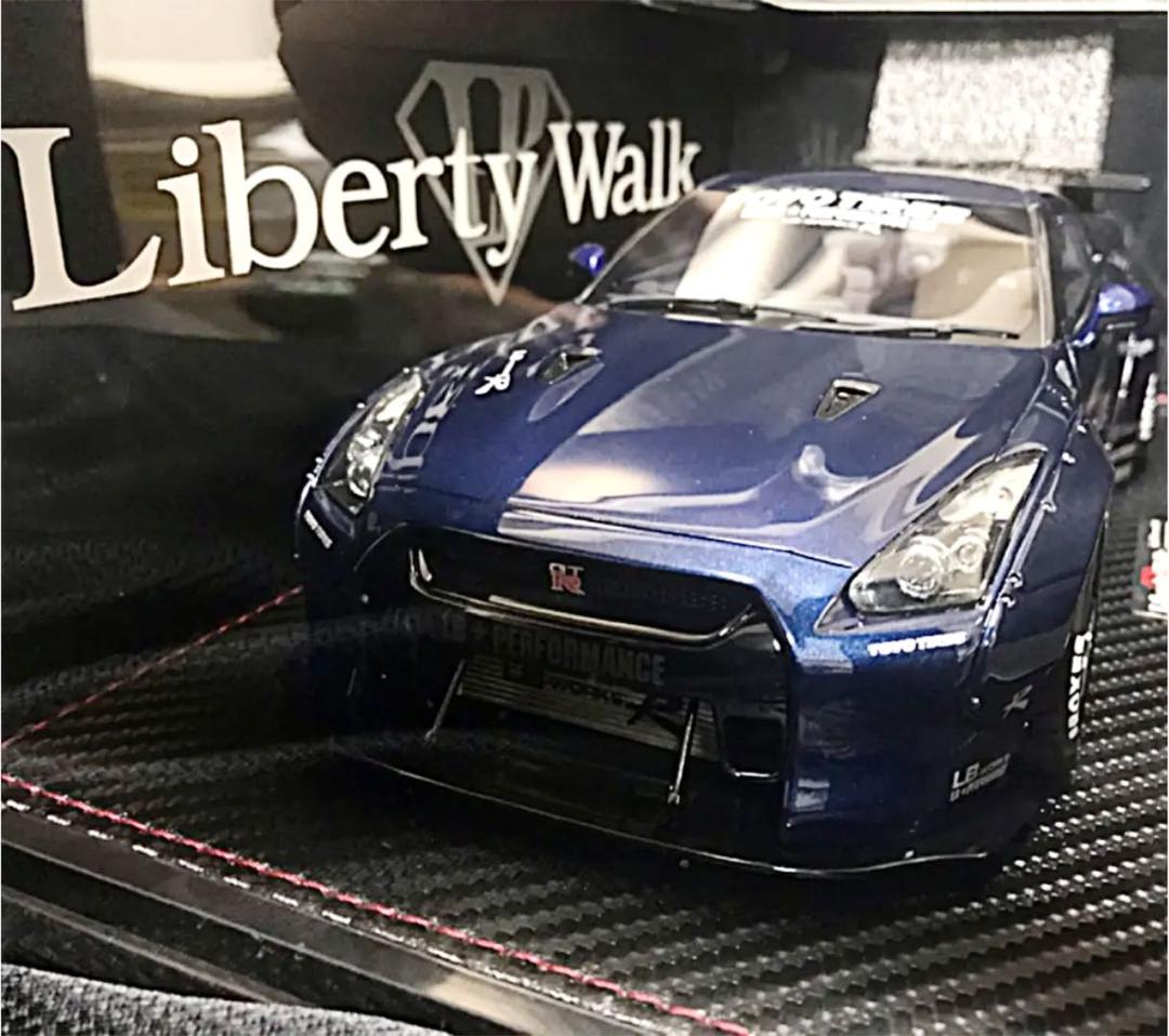 イグニッションモデル 1/18 リバティーウォーク GTR メタリックブルー