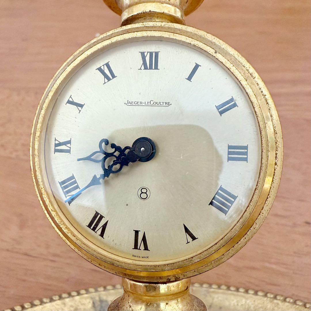 Jaeger-LeCoultre キャンドルホルダー付き置時計 不動品