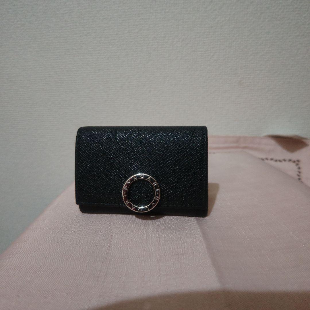 美品。BVLGARI ブルガリ ケース 小銭入れ レザー ブラック