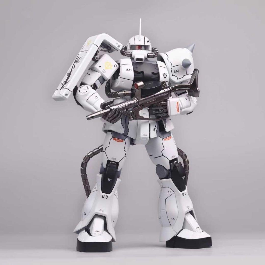 ACE 1/72 合金完成品 アップグレード版 ザク（ホワイト） Ace 1/72 ザク 白アップグレードVer. 塗装済み可動フィギュア