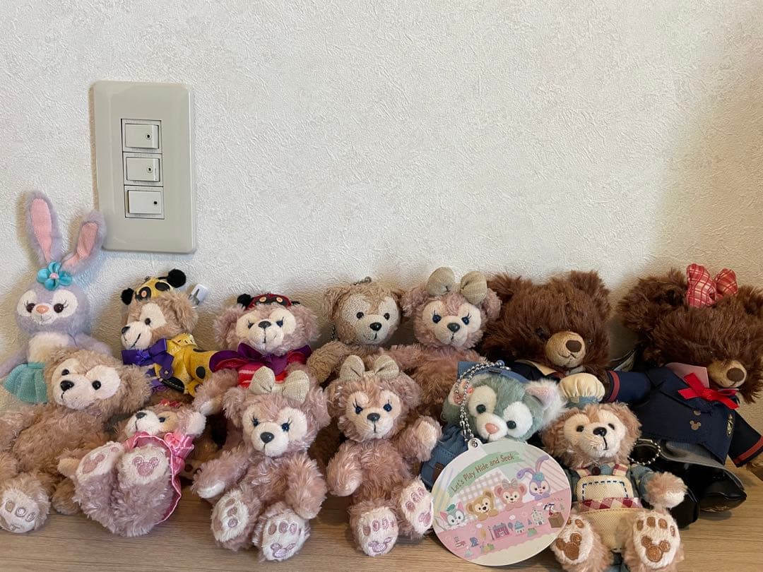 ダッフィー シェリーメイ　ステラルー　ジェラトーニ　ユニベア　ぬいばセット