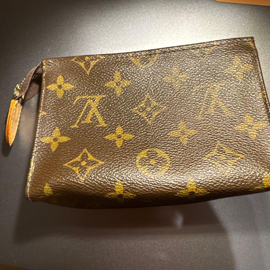 ルイヴィトン モノグラム ポーチ ブラウン PVC 小物入れ 化粧ポーチ