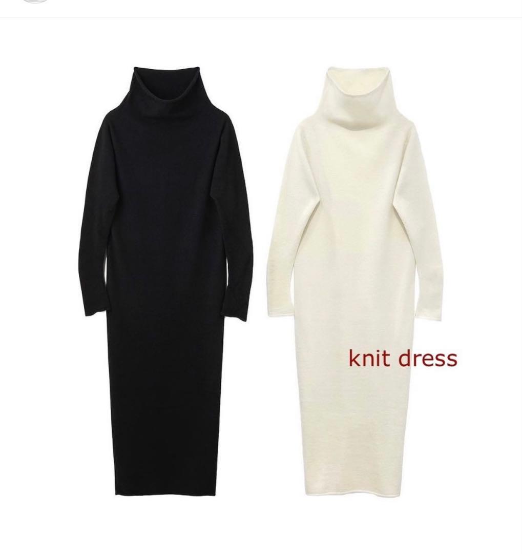 loin. ロワン 井川遥 ニットロングドレス ニットワンピース 黒 M