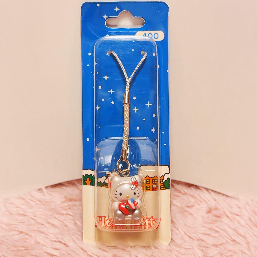 希少レア　ハローキティ　根付け　ネツケ　2002年製 ナガグツ　サンリオ　レトロ