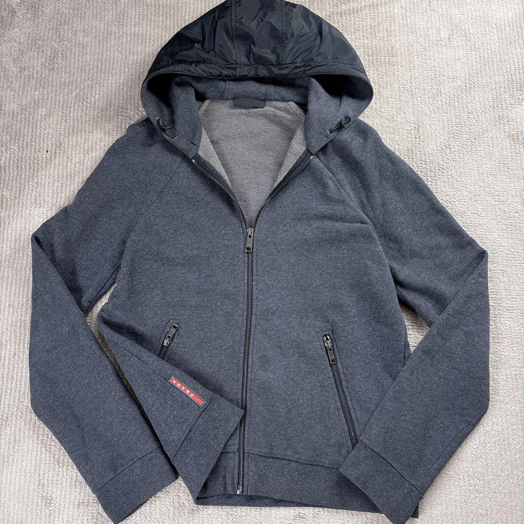 トップス 00s Prada sports archive zip hoodie M