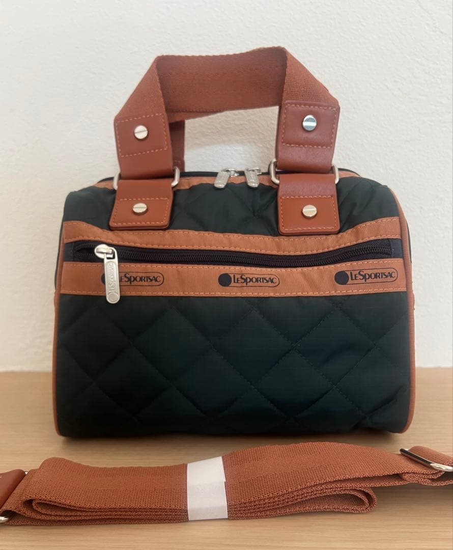 LeSportsac 神崎恵コラボ ボストン ディープグリーン