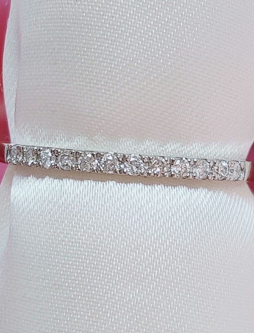 新入荷 未使用 pt950 ダイヤモンド 0.10ct エタニティ リング