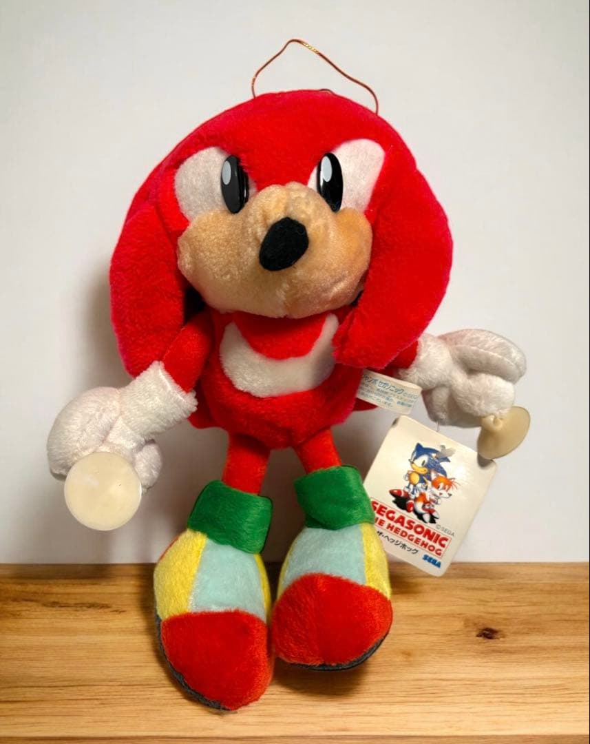 タグ付き ジャンボ セガ ソニック ナックルズ ぬいぐるみ SEGA 1995年