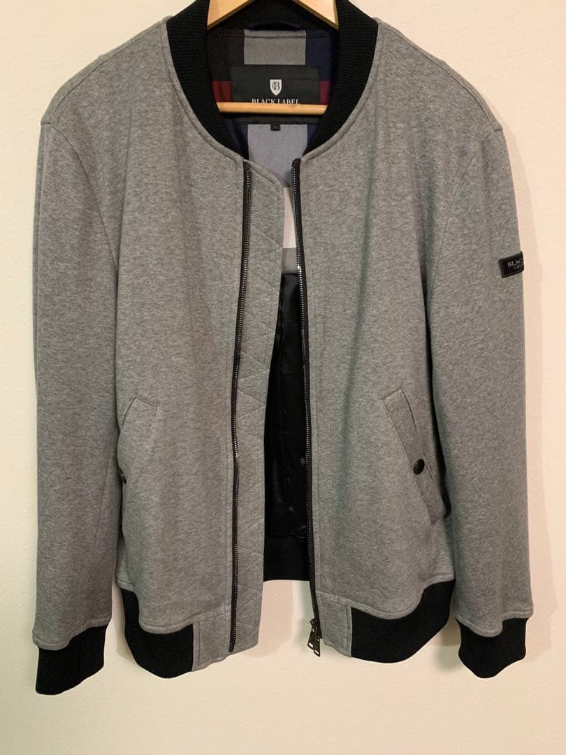 BLACK LABEL CRESTBRIDGE ブルゾン Lサイズ　グレー 中古・古着通販】BLACK LABEL CRESTBRIDGE (ブラックレーベル クレスト